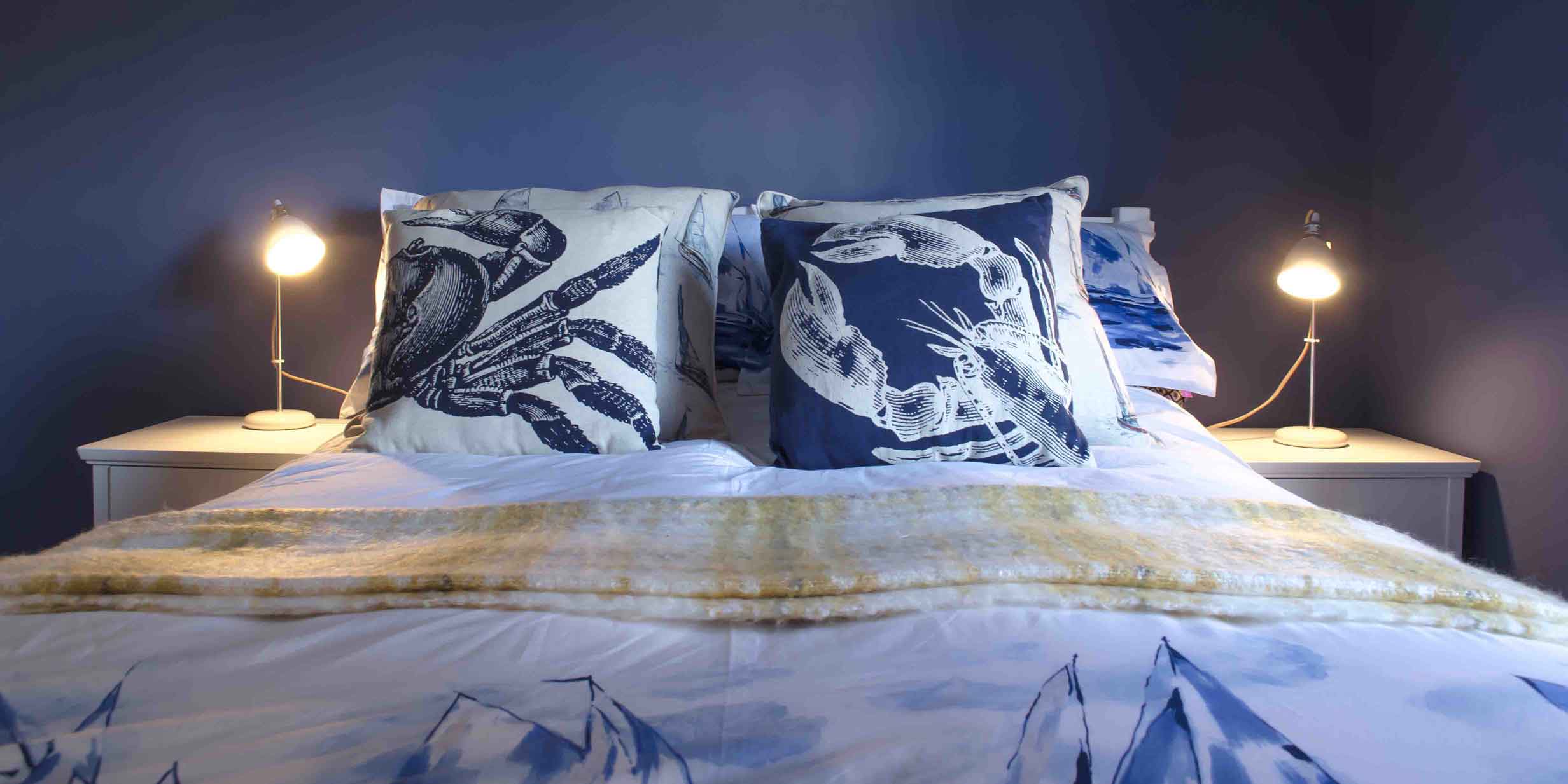 Blue bedroom shot